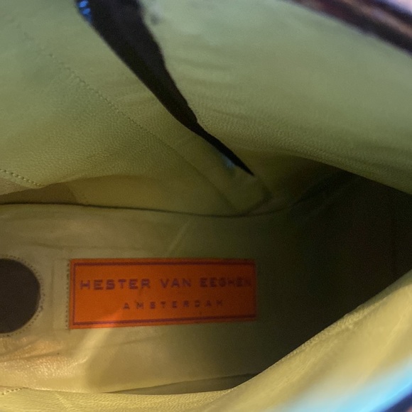 Hester Van Eeghen (Amsterdam) Black/Red Zebra Stripe Pony Hair Booties - Sz 41 - Picture 5 of 12